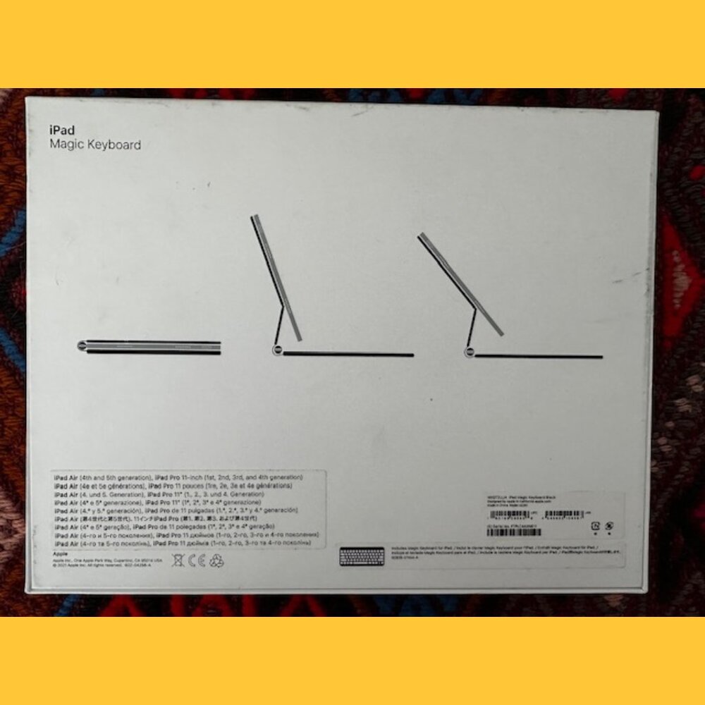 Apple iPad Magic Keyboard (black, for 11" iPads) - Picture 2 of 5